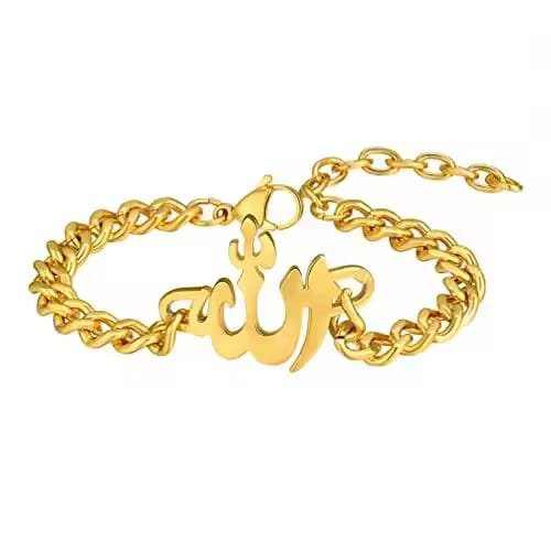 U7 Stainless Steel Allah Bracelet - Image 2